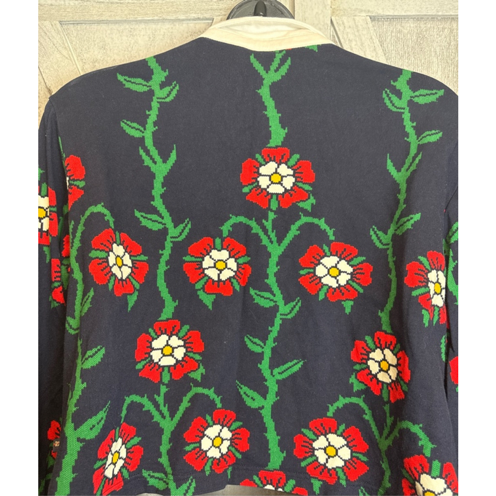 Women's Rowing Blazers x Target Long Sleeve Tee 4X Navy Red Floral - Picture 6 of 8